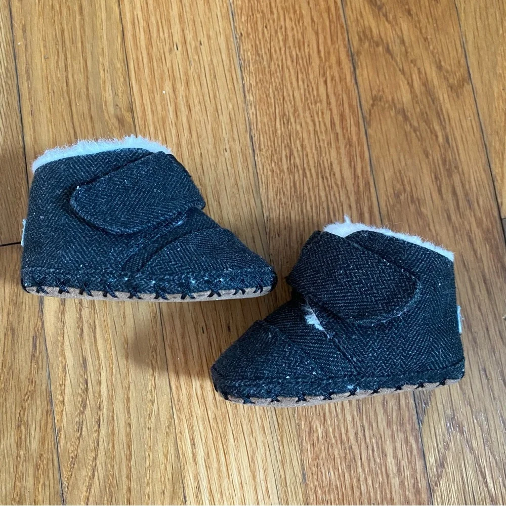 Baby Unisex Dark Grey Toms Boots